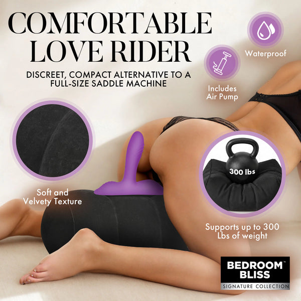 Love Rider Rechargeable Vibrating Cushion with Remote Control