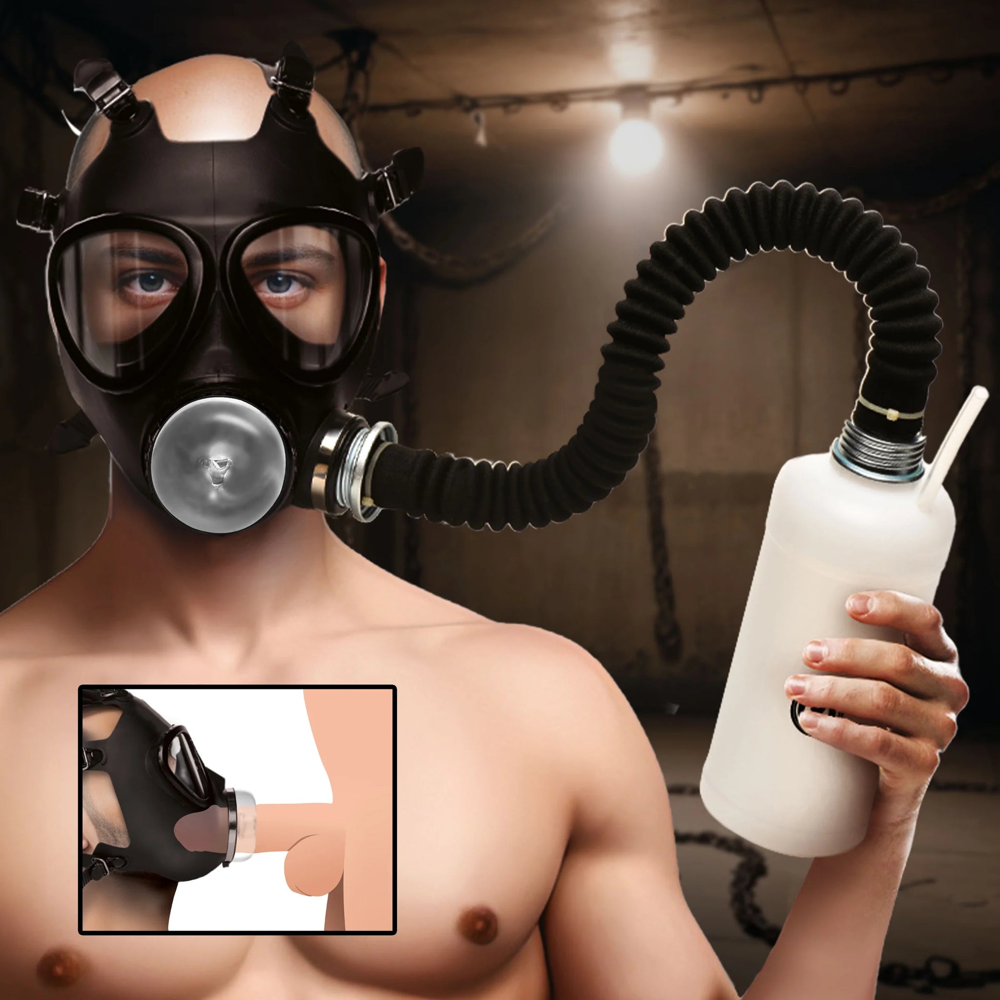 Overload Stroker Gas Mask Kit