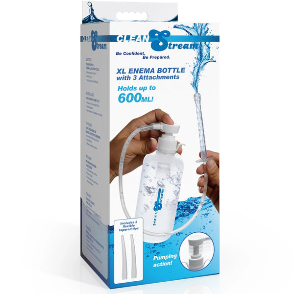 XL Enema Bottle with 3 Attachments - 600ml