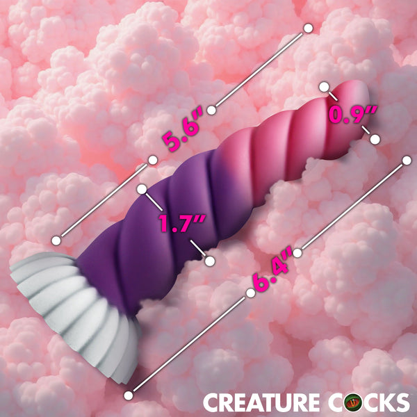 Cloud Rider Unicorn Vibrating Silicone Dildo with Remote