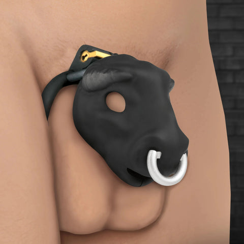 Bull Chastity Cage - Black