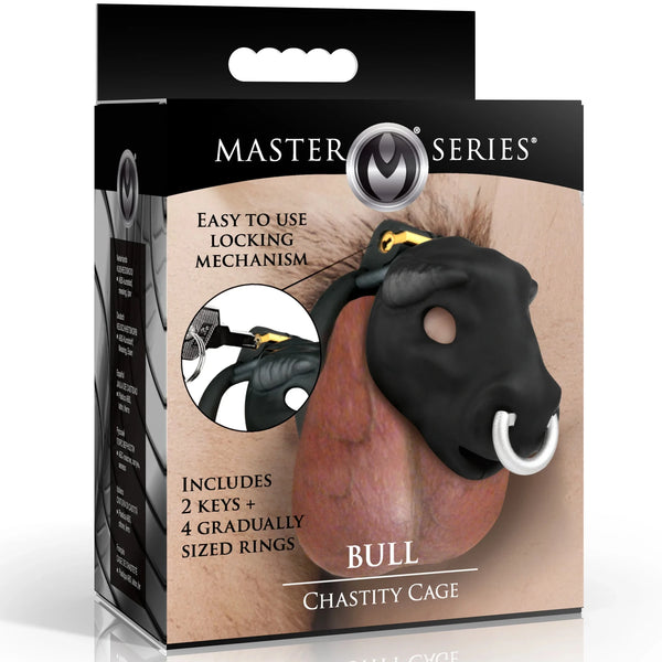 Bull Chastity Cage - Black