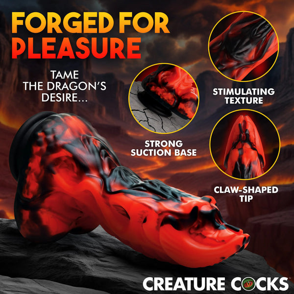 Dragon Thrust Thrusting & Vibrating Silicone Dildo