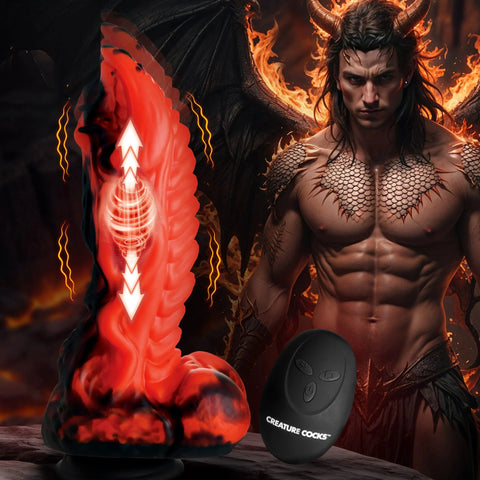 Dragon Thrust Thrusting & Vibrating Silicone Dildo