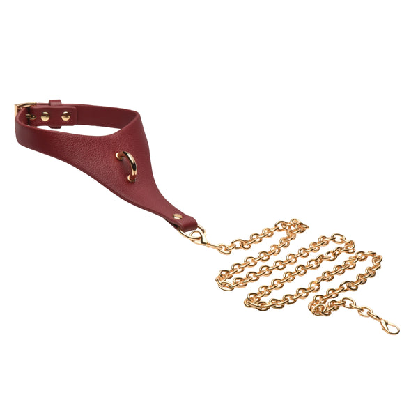 Captivate Collar with Body Chain - Red