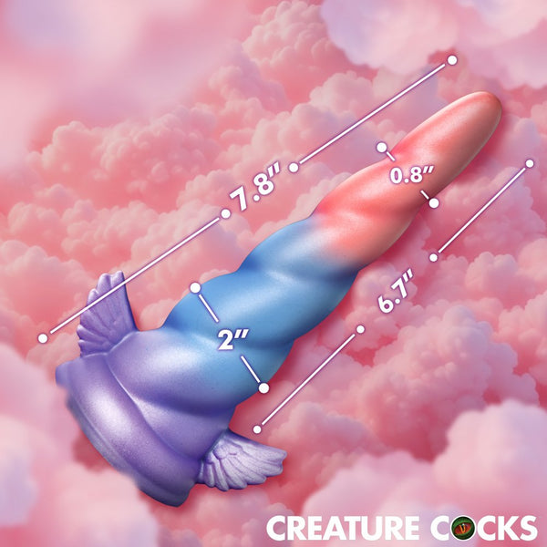 Deluxe Dream Rider Vibrating Unicorn Silicone Dildo with Remote