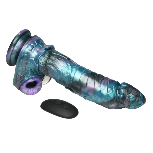 Astro-Thrust Thrusting & Vibrating Silicone Dildo with Remote
