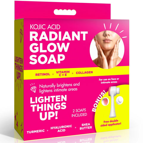 Glow Kojic Acid Brightening & Lightening Dark Spot Remover Soap for Intimate Areas