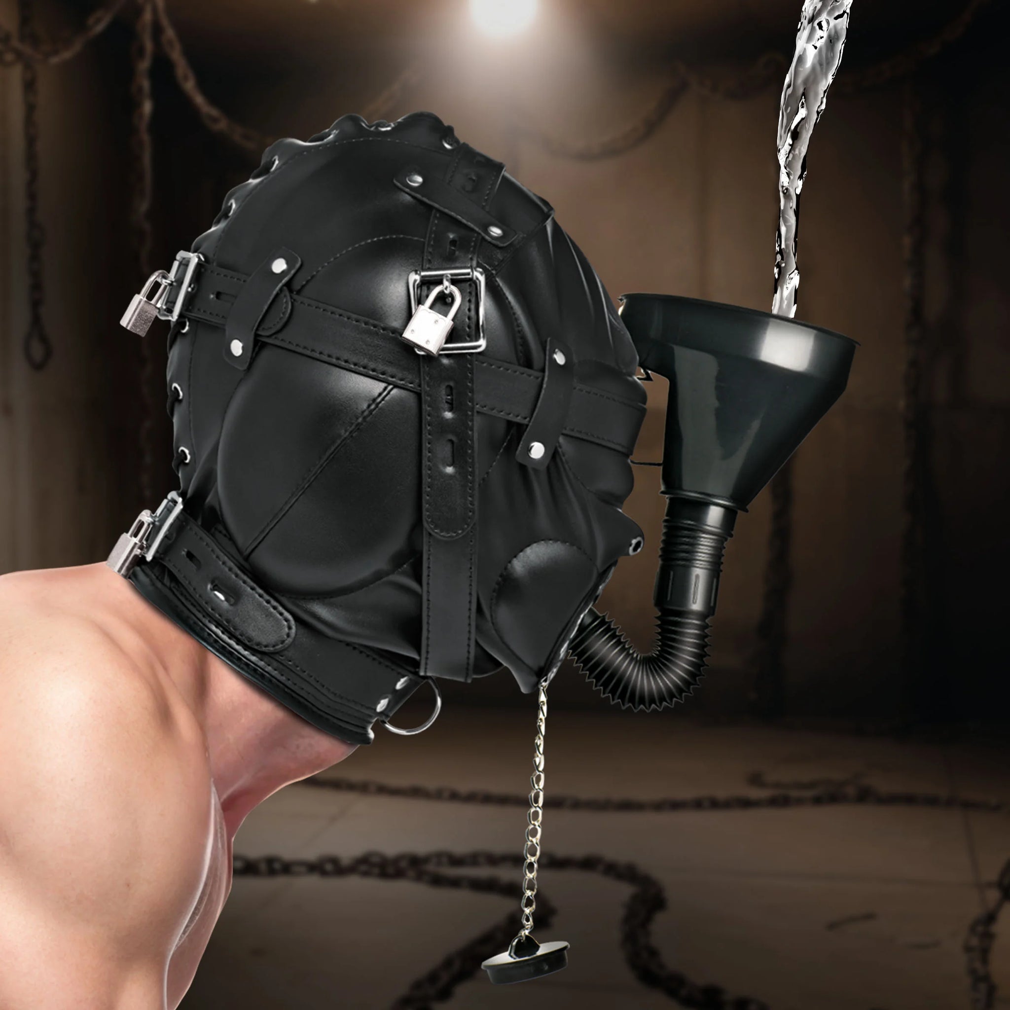 Degraded Sensory Deprivation Hood with Funnel