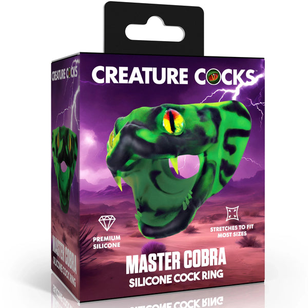 Master Cobra Silicone Cock Ring - Green