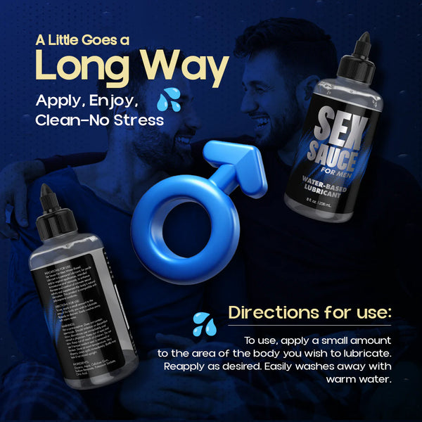 Sex Sauce for Men Water-Based Lubricant - 8 oz.