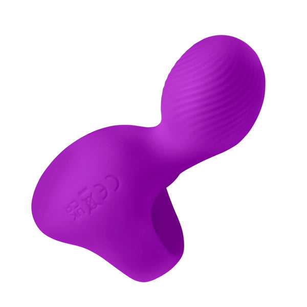 Silicone Rechargeable Finger Vibrator - Purple