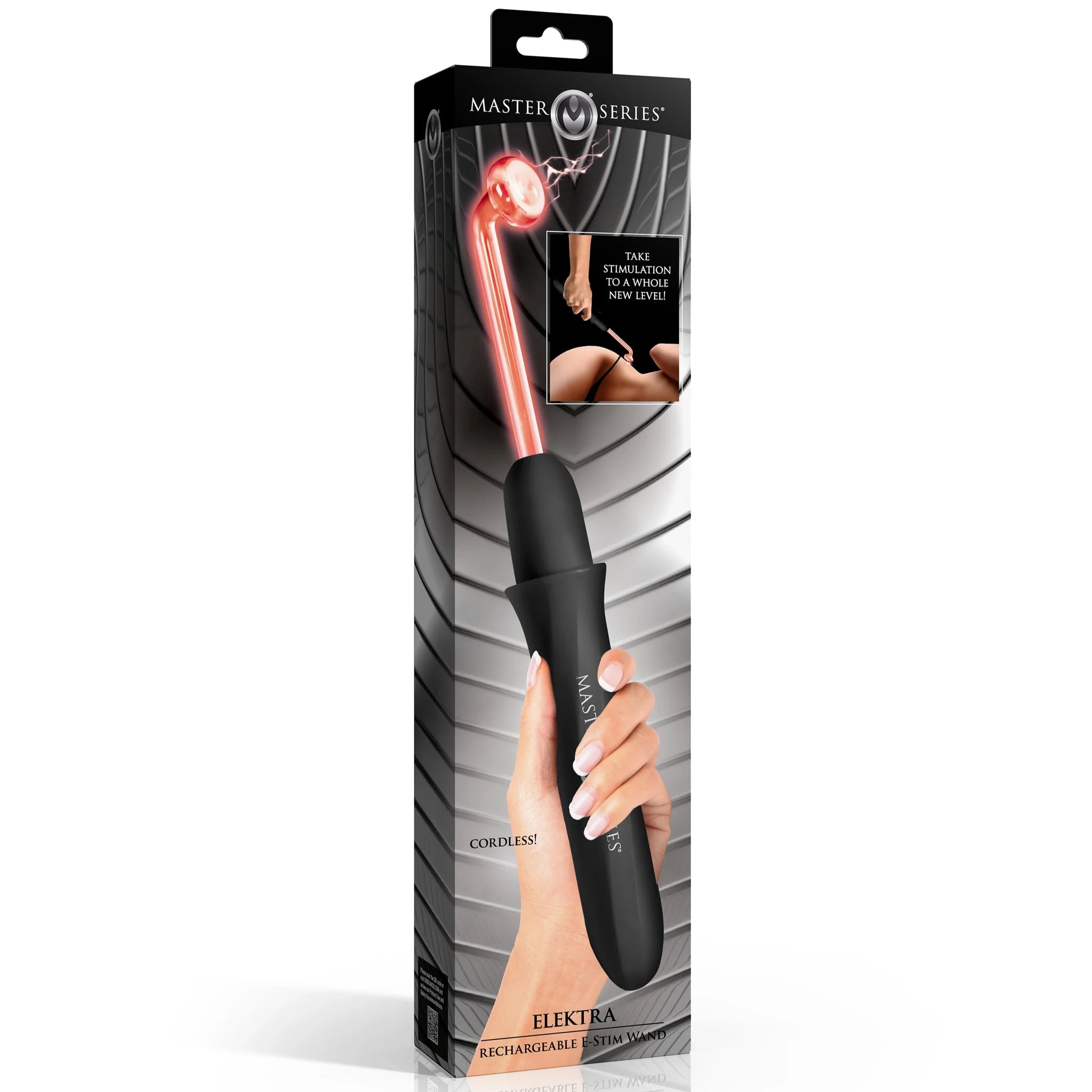 Elektra Rechargeable E-Stim Wand - Black