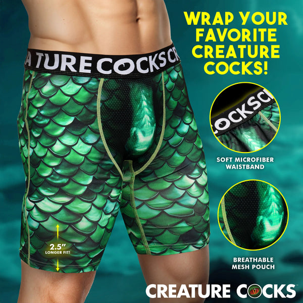 Creature Wear Cockness Monster Lake Creature Boxer Shorts