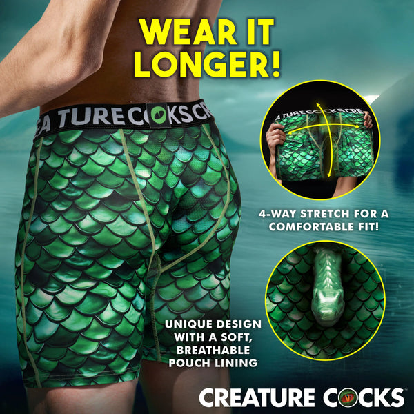 Creature Wear Cockness Monster Lake Creature Boxer Shorts