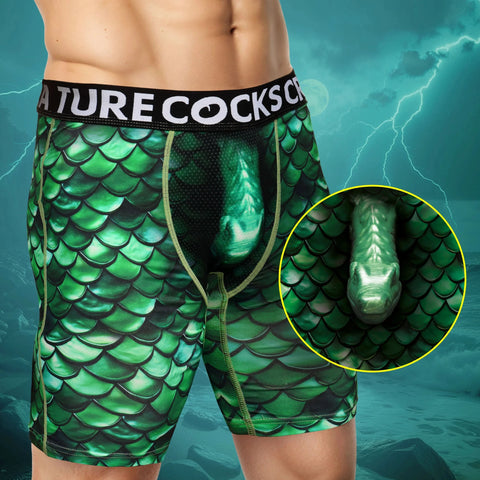 Creature Wear Cockness Monster Lake Creature Boxer Shorts