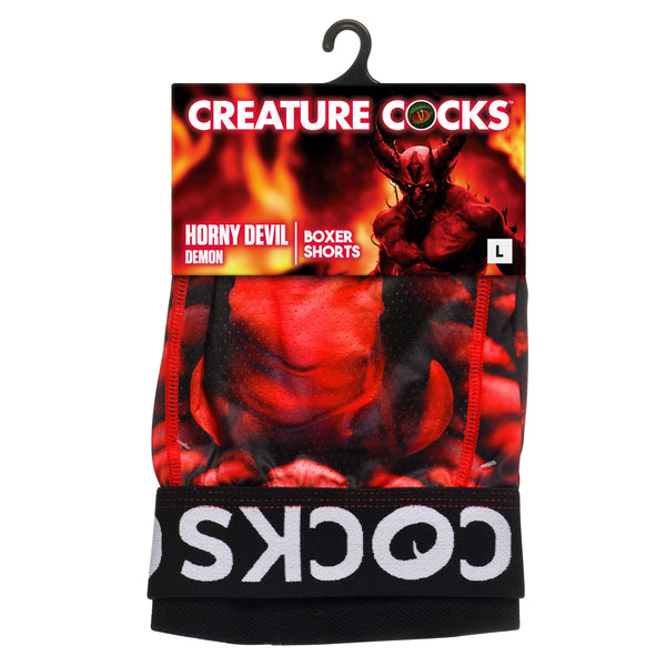 Creature Wear Horny Devil Demon Boxer Shorts