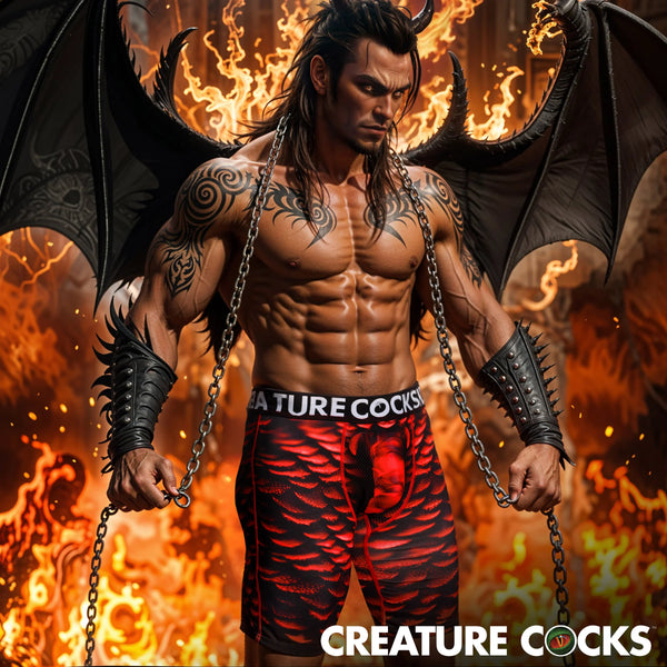Creature Wear Horny Devil Demon Boxer Shorts