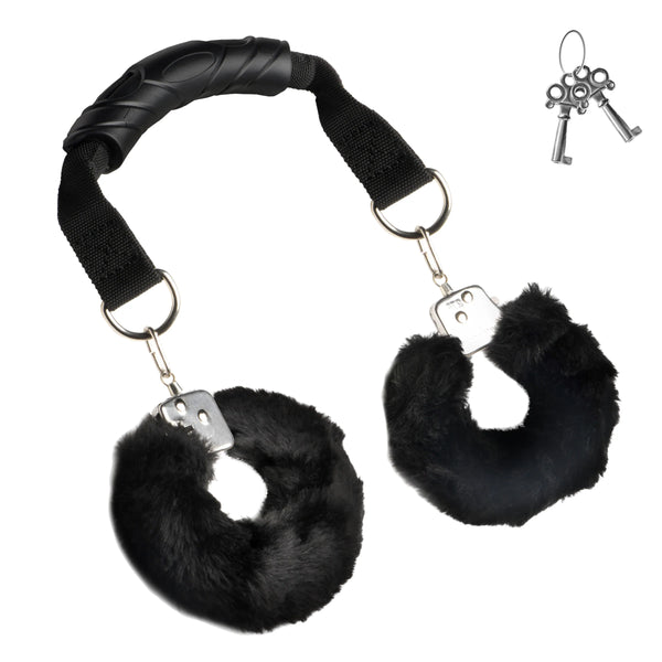 The Handler Furry Handcuffs with Handle