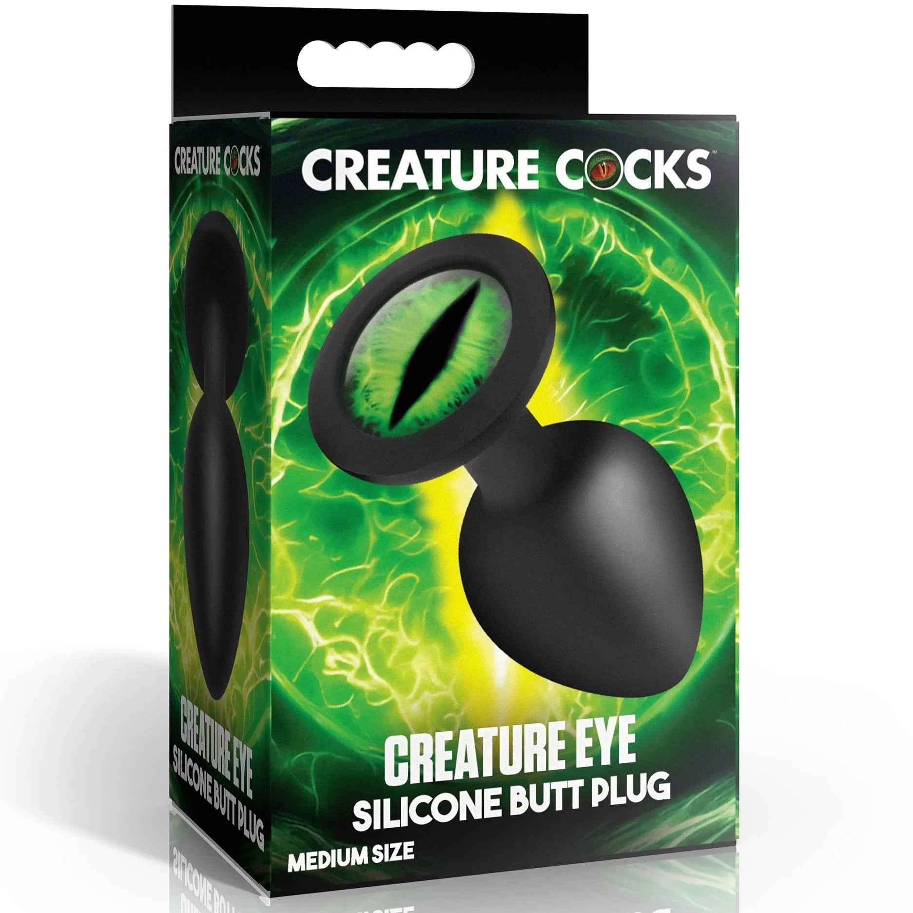 Creature Eye Green Eye Silicone Butt Plug - Medium