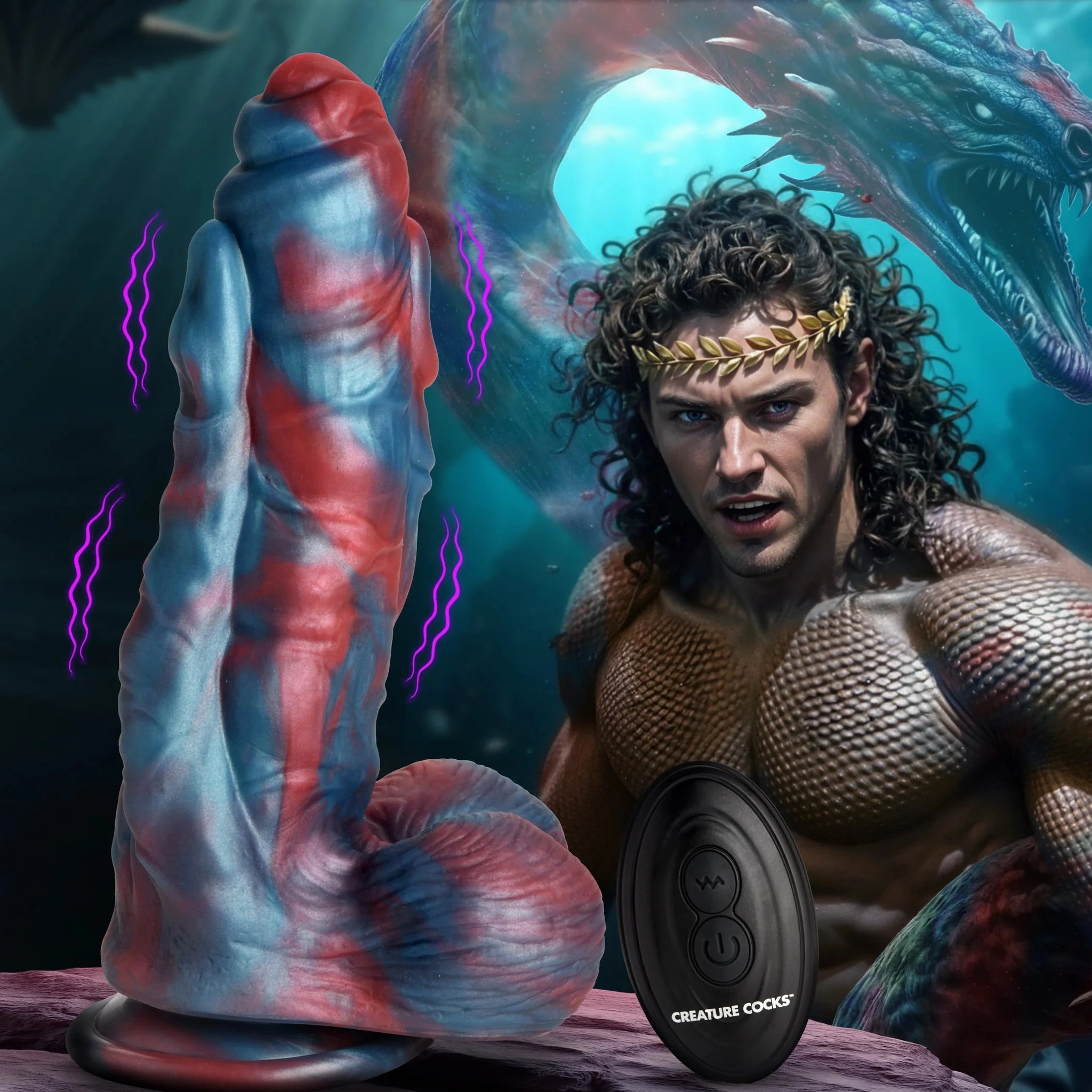 Hydra X Vibrating Silicone Dildo