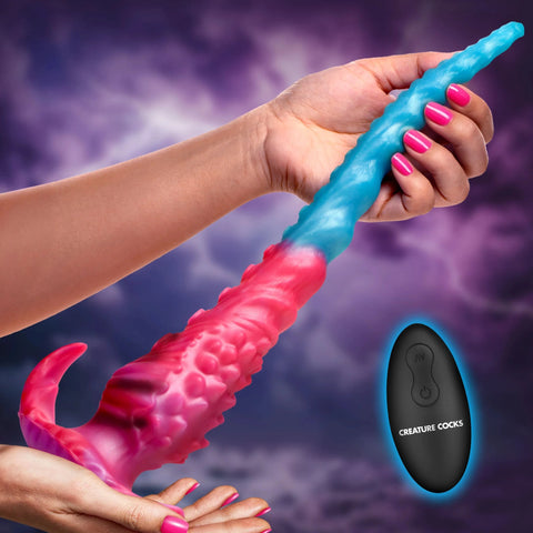 Vibropus Vibrating Silicone Dildo with Remote