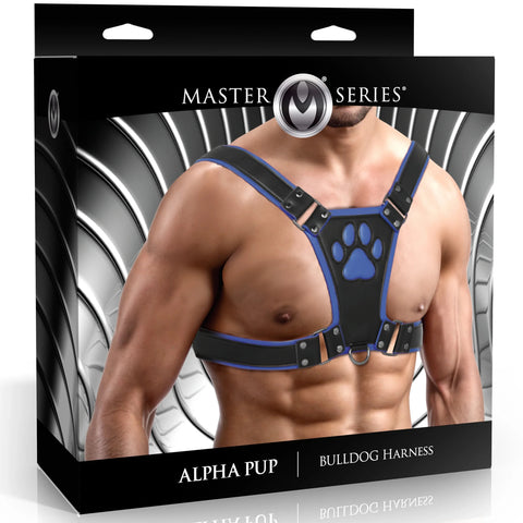 Alpha Pup Bulldog Harness - Blue