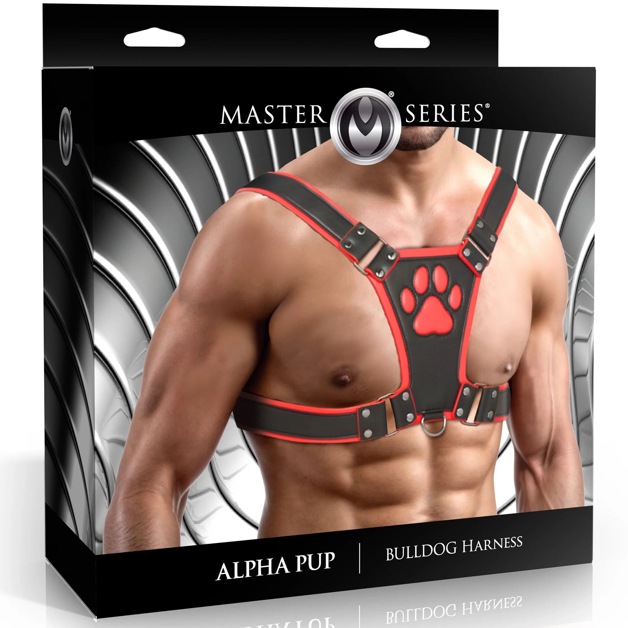 Alpha Pup Bulldog Harness - Red