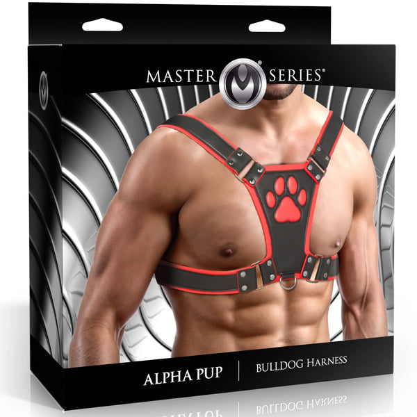Alpha Pup Bulldog Harness - Red