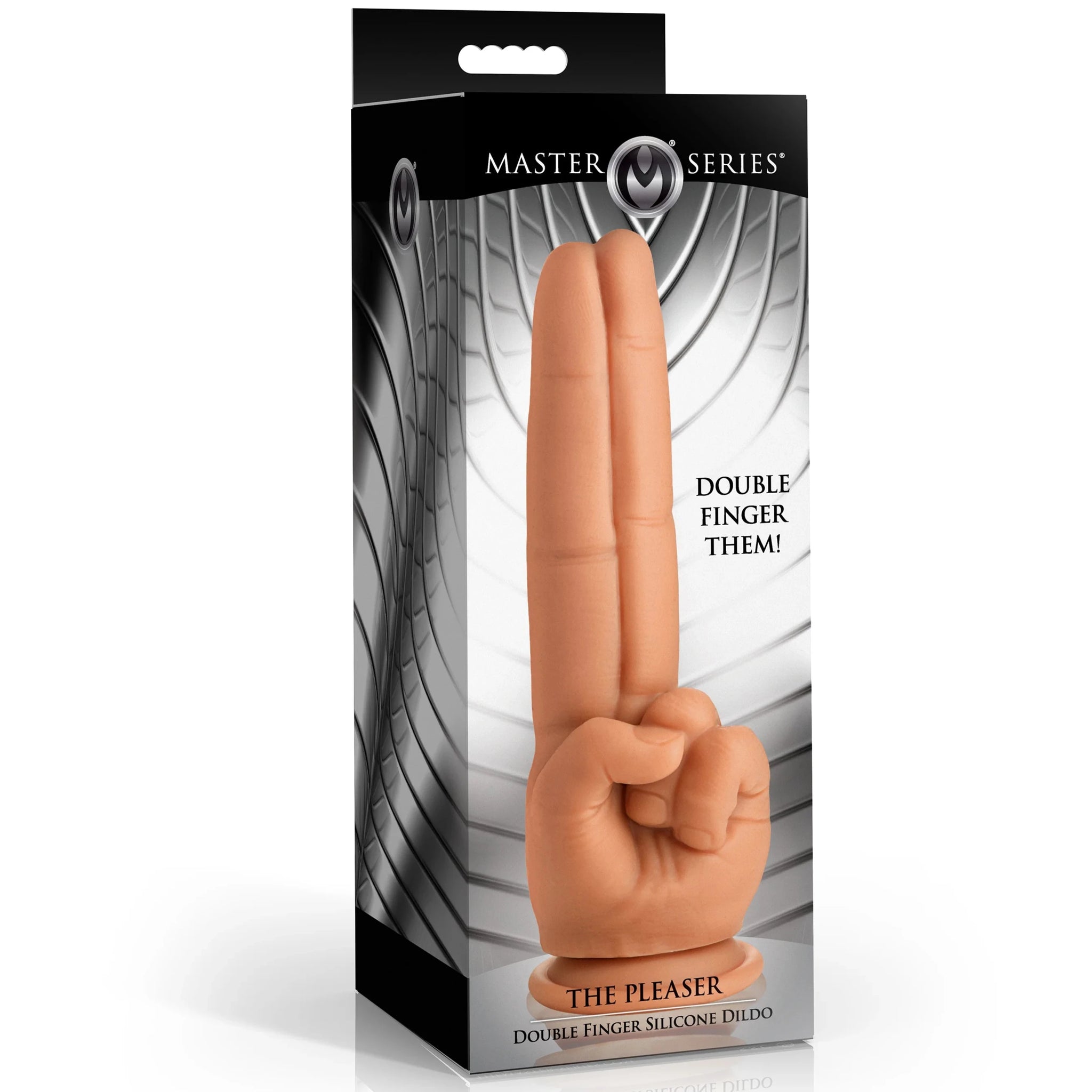 The Pleaser Double Finger Silicone Dildo