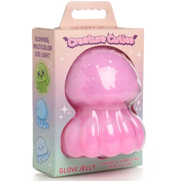 Glow Jelly Licking & Vibrating Rechargeable Stimulator