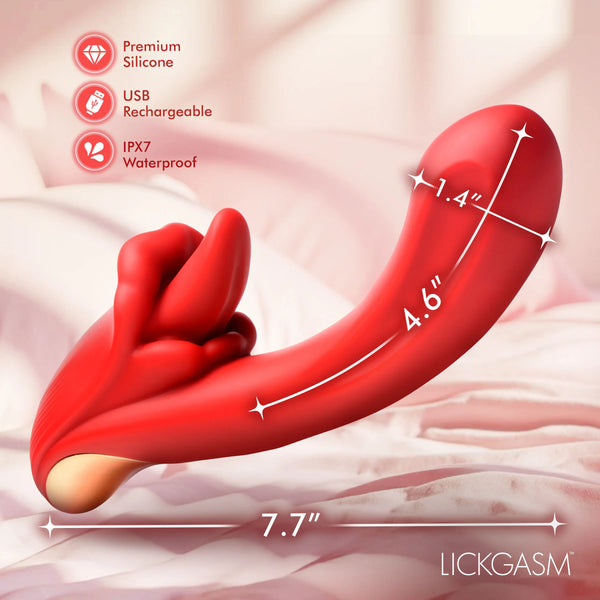Lusty Licker Licking Rechargeable Silicone G-Spot Vibrator