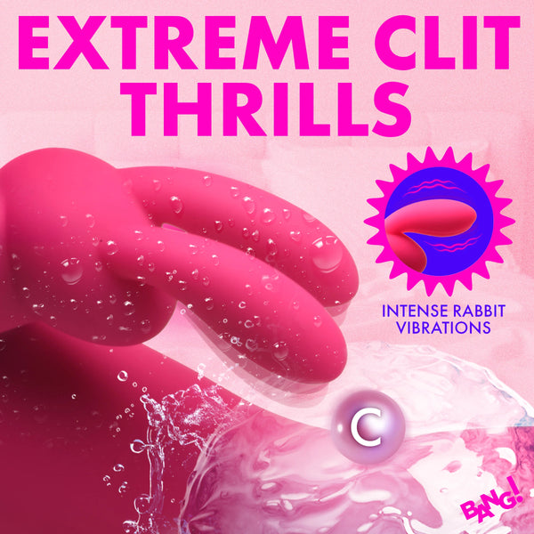 Come Hither Silicone Rechargeable Rabbit Vibrator - Pink