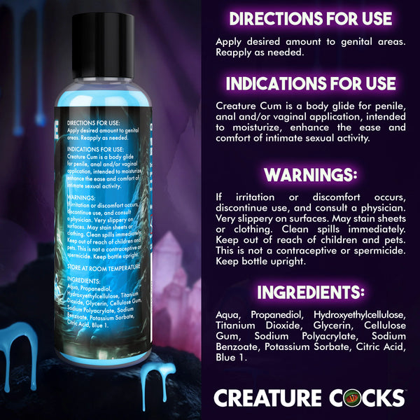 Creature Cum Blue Jizz Lubricant - 4 oz.