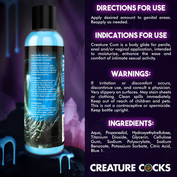 Creature Cum Blue Jizz Lubricant - 8 oz.