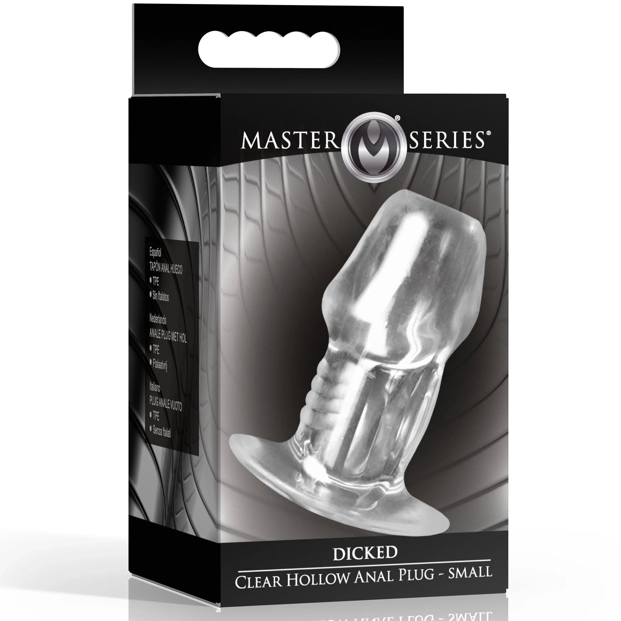 Dicked Clear Hollow Anal Plug