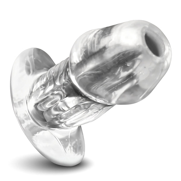 Dicked Clear Hollow Anal Plug