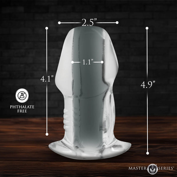 Dicked Clear Hollow Anal Plug