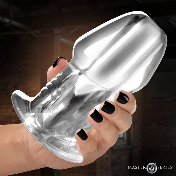 Dicked Clear Hollow Anal Plug