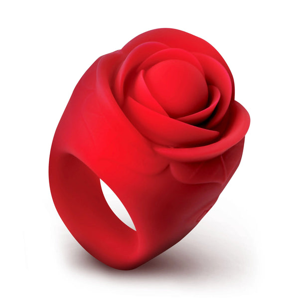Rose Ring Discreet Rechargeable Finger Vibrator