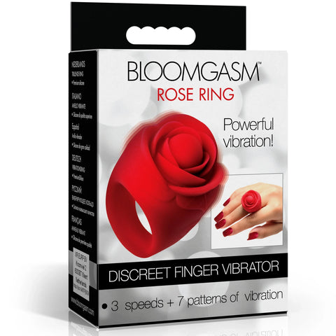 Rose Ring Discreet Rechargeable Finger Vibrator