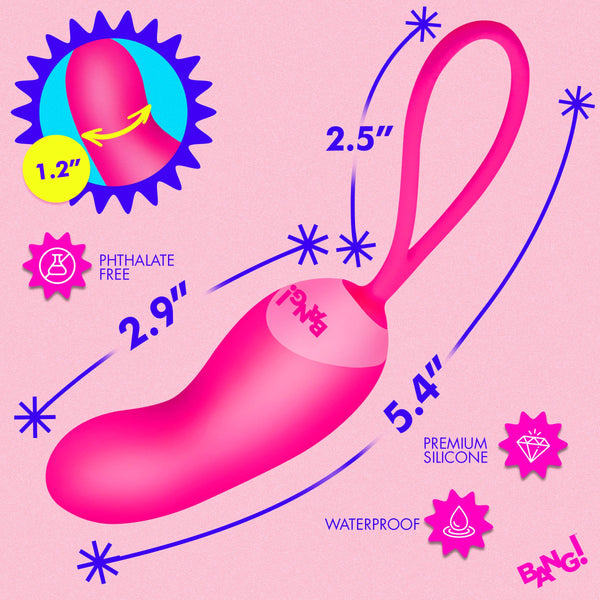 Rechargeable Silicone Mini Vibe with Remote - Pink