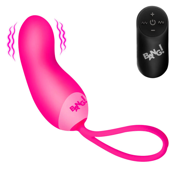 Rechargeable Silicone Mini Vibe with Remote - Pink