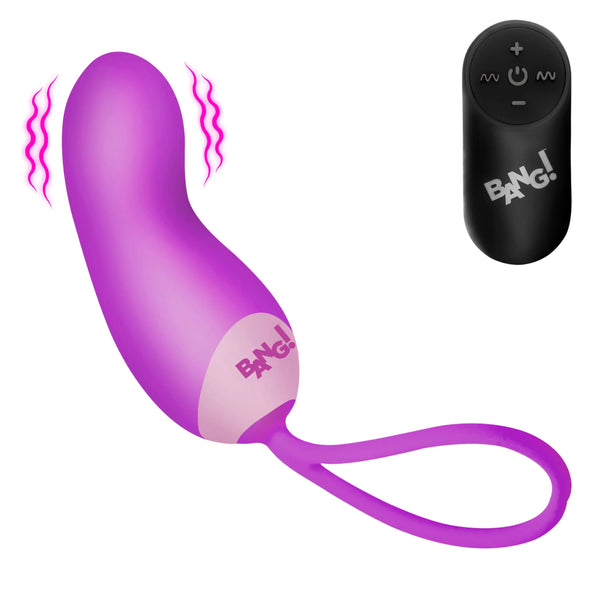Rechargeable Silicone Mini Vibe with Remote - Purple