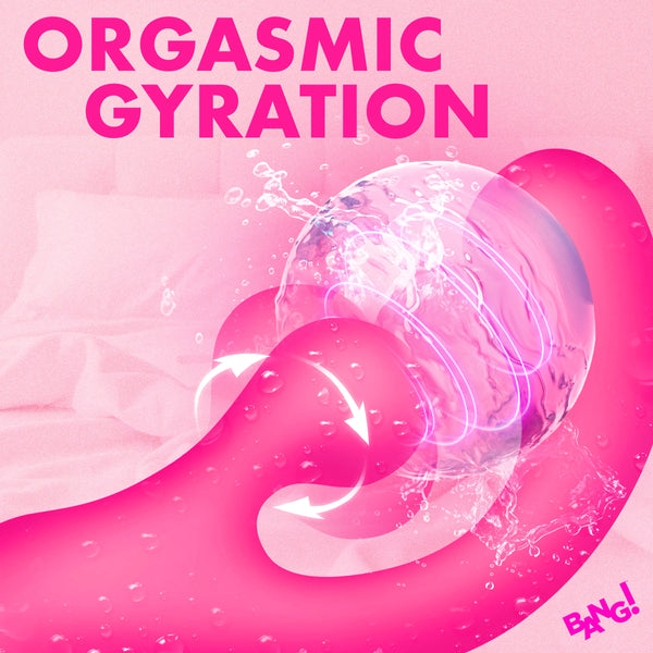 Gyro Rabbit Rechargeable Silicone Vibrator - Pink