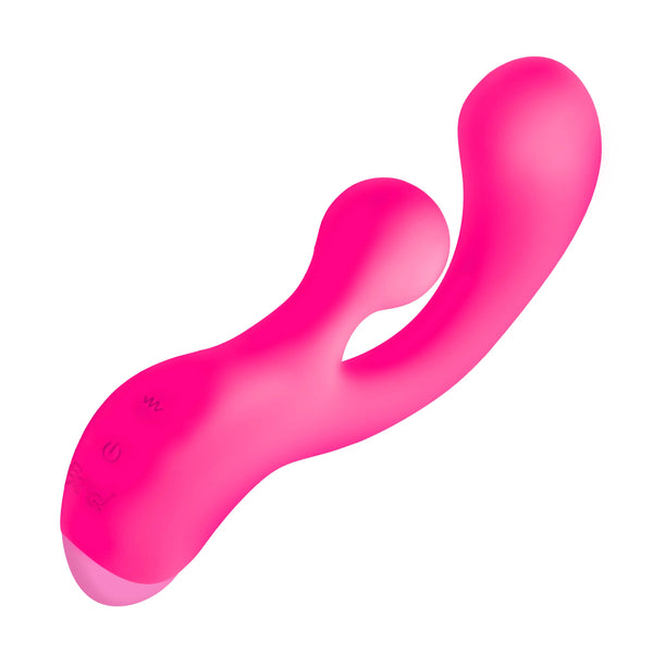 Gyro Rabbit Rechargeable Silicone Vibrator - Pink
