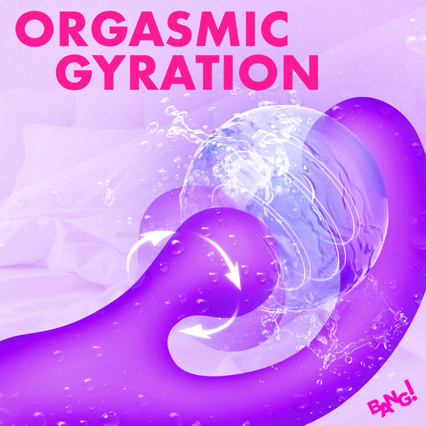 Gyro Rabbit Rechargeable Silicone Vibrator - Purple