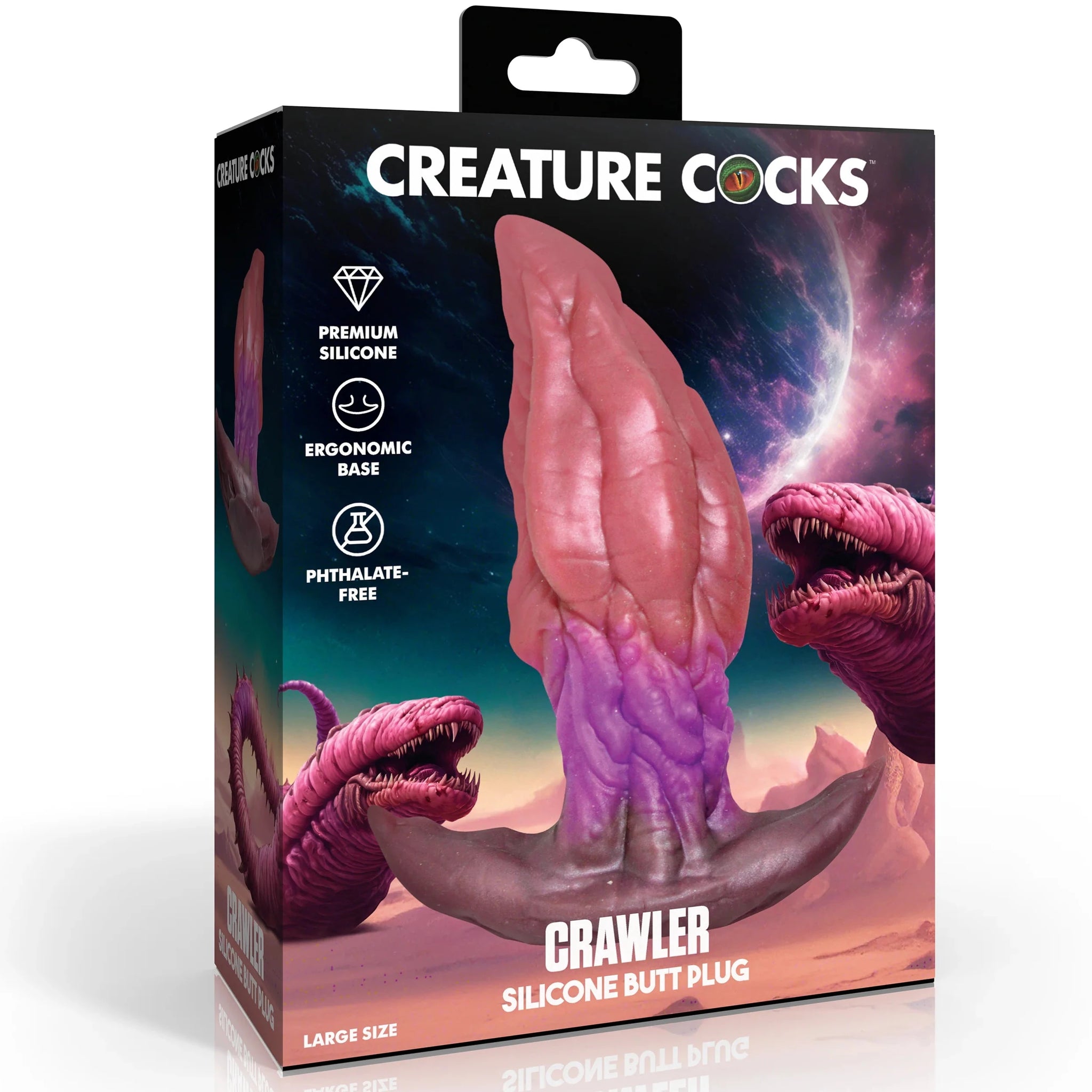 Crawler Silicone Butt Plug - Large