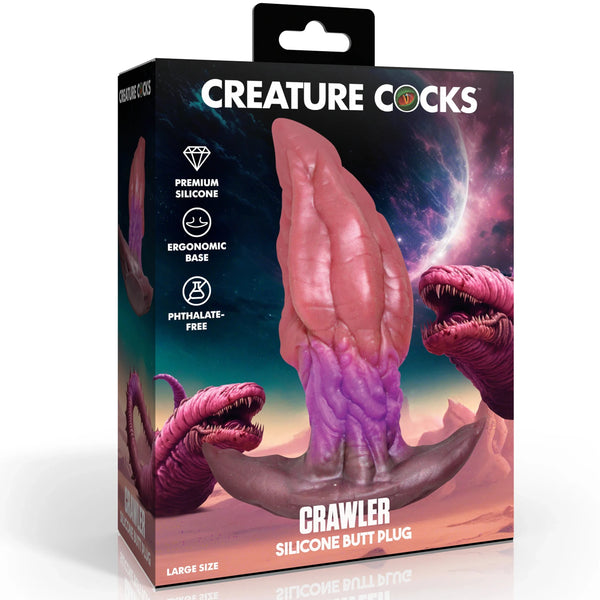 Crawler Silicone Butt Plug - Large