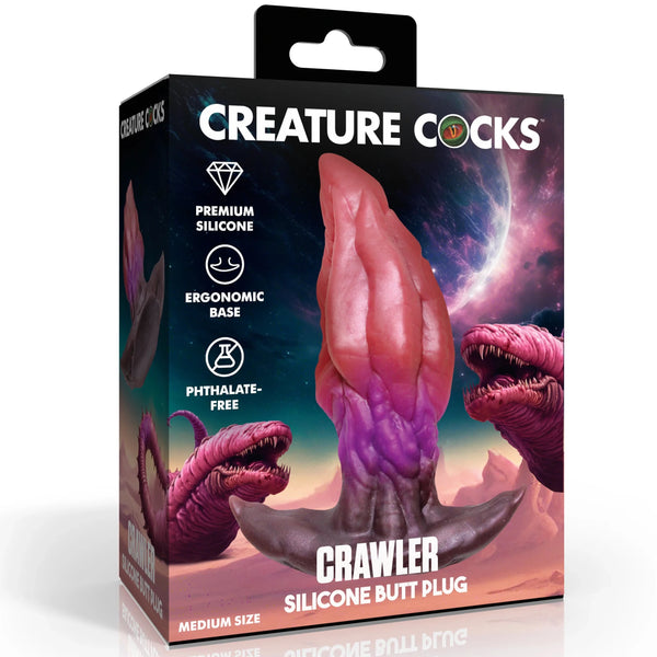 Crawler Silicone Butt Plug - Medium